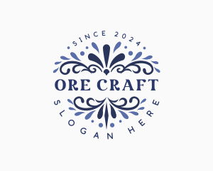 Creative Floral Ornament logo design