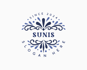 Creative Floral Ornament logo design