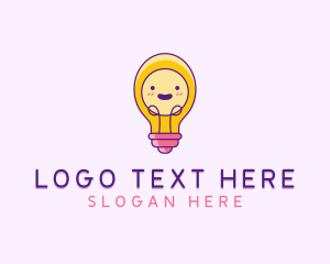 Mascot - Learning Light Bulb Nursery logo design