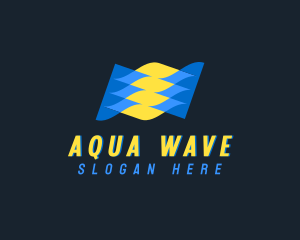 Science Laboratory Waves logo design