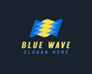 Science Laboratory Waves logo design