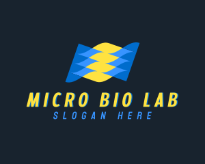 Science Laboratory Waves logo design