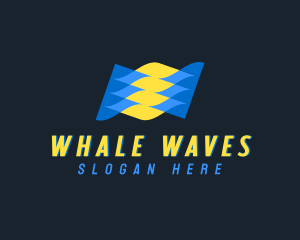 Science Laboratory Waves logo design