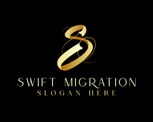 Luxury Elegant Ribbon logo design