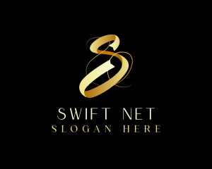 Luxury Elegant Ribbon logo design