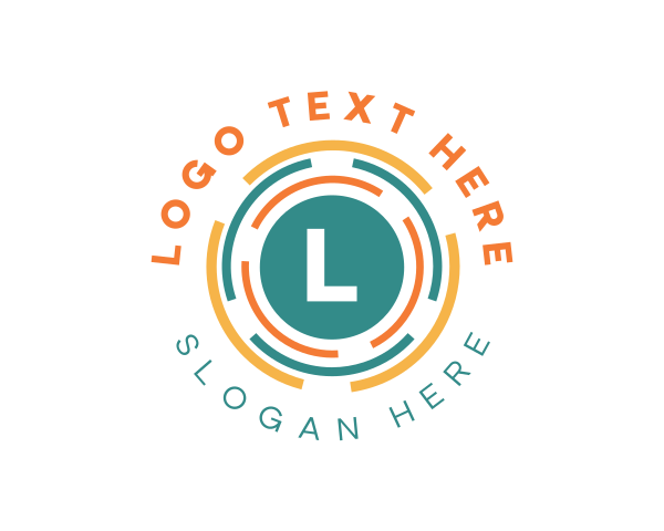 Lens - Geometric Lens Shape logo design