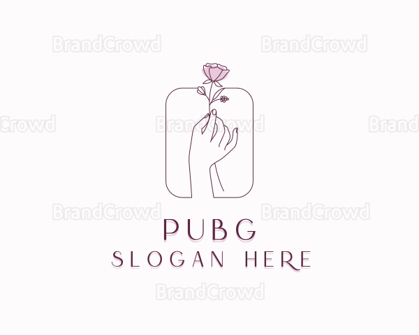 Floral Hand Wellness Logo