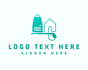 Cleaning Services - Pressure Washer Home Cleaning logo design
