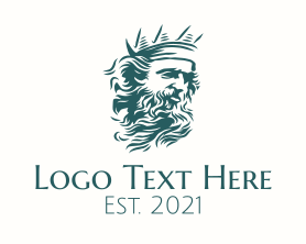 Sculpture - Zeus God Sculpture logo design