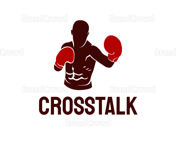 Professional Boxer Athlete Logo