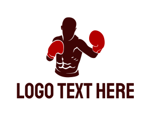 Professional Boxer Athlete Logo