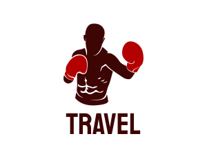 Professional Boxer Athlete logo design