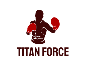 Heavyweight - Professional Boxer Athlete logo design