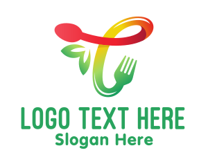 Meal - Food Meal Letter T logo design