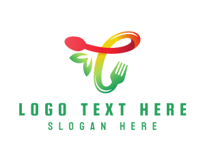 Kitchen - Food Meal Letter T logo design