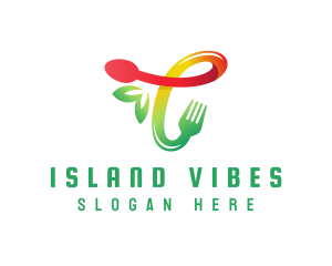 Reggae - Food Meal Letter T logo design