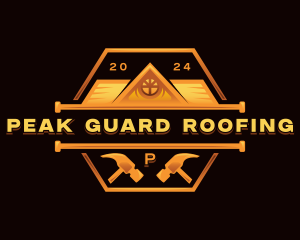 Roofing Repair Hammer logo design