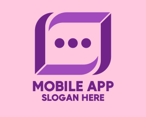 Comment - Digital Chat Bubble logo design