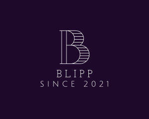 Minimalist Letter B logo design