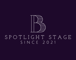 Theater - Minimalist Letter B logo design