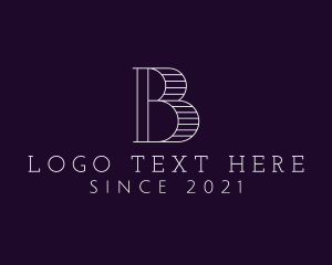 Offset - Minimalist Letter B logo design