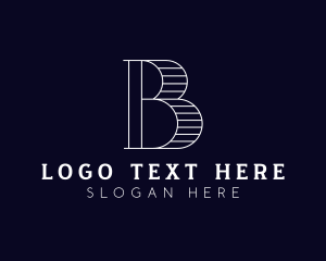 Vintage - Minimalist Letter B logo design