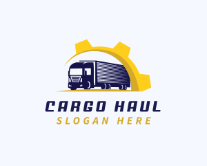 Industrial Logistics Truck logo design