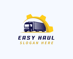 Industrial Logistics Truck logo design