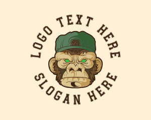 Hiphop - Urban Monkey Ape logo design