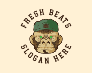 Hiphop - Urban Monkey Ape logo design