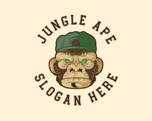 Ape - Urban Monkey Ape logo design