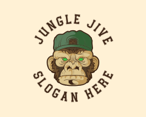 Monkey - Urban Monkey Ape logo design