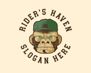 Biker - Urban Monkey Ape logo design