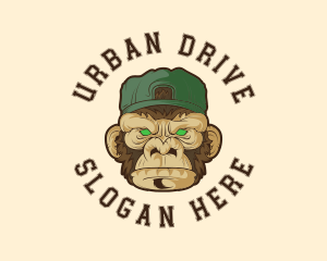 Urban Monkey Ape logo design