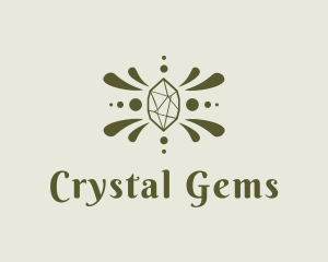 Green Luxe Gemstone logo design