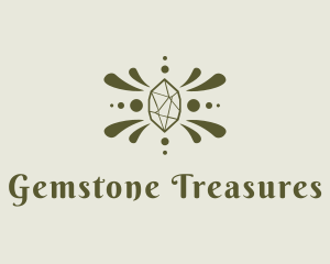 Green Luxe Gemstone logo design