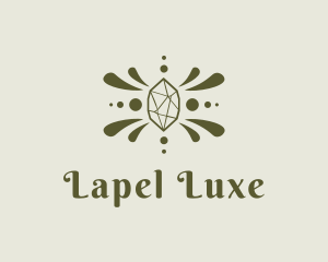 Green Luxe Gemstone logo design