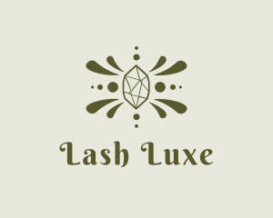 Green Luxe Gemstone logo design