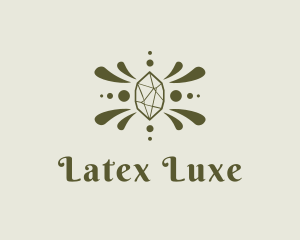 Green Luxe Gemstone logo design