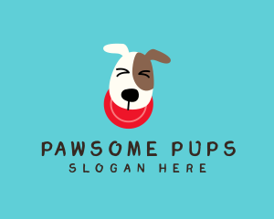 Frisbee Dog Play logo design