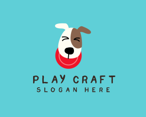 Frisbee Dog Play logo design