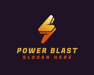 Lightning Electrical Power logo design