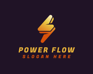 Lightning Electrical Power logo design