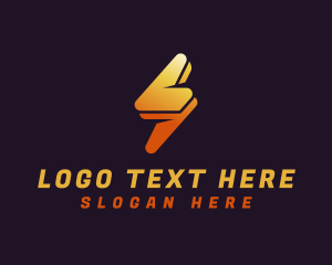 Flash - Lightning Electrical Power logo design