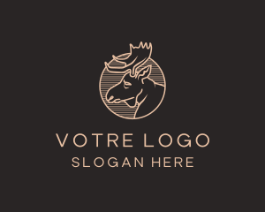 Stag - Rustic Wild Moose logo design