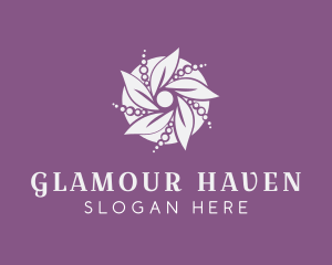 Glamour Flower Pearls logo design