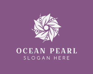 Glamour Flower Pearls logo design