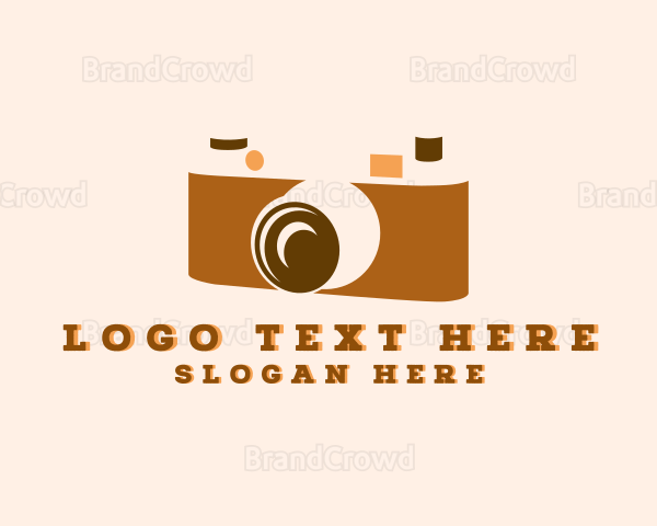 Retro Analog Camera Logo