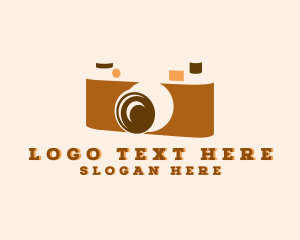 Photographer - Retro Analog Camera logo design