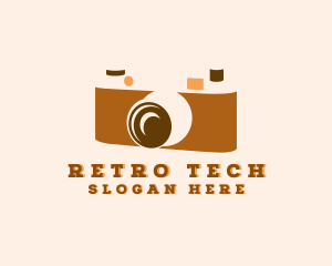 Retro Analog Camera logo design
